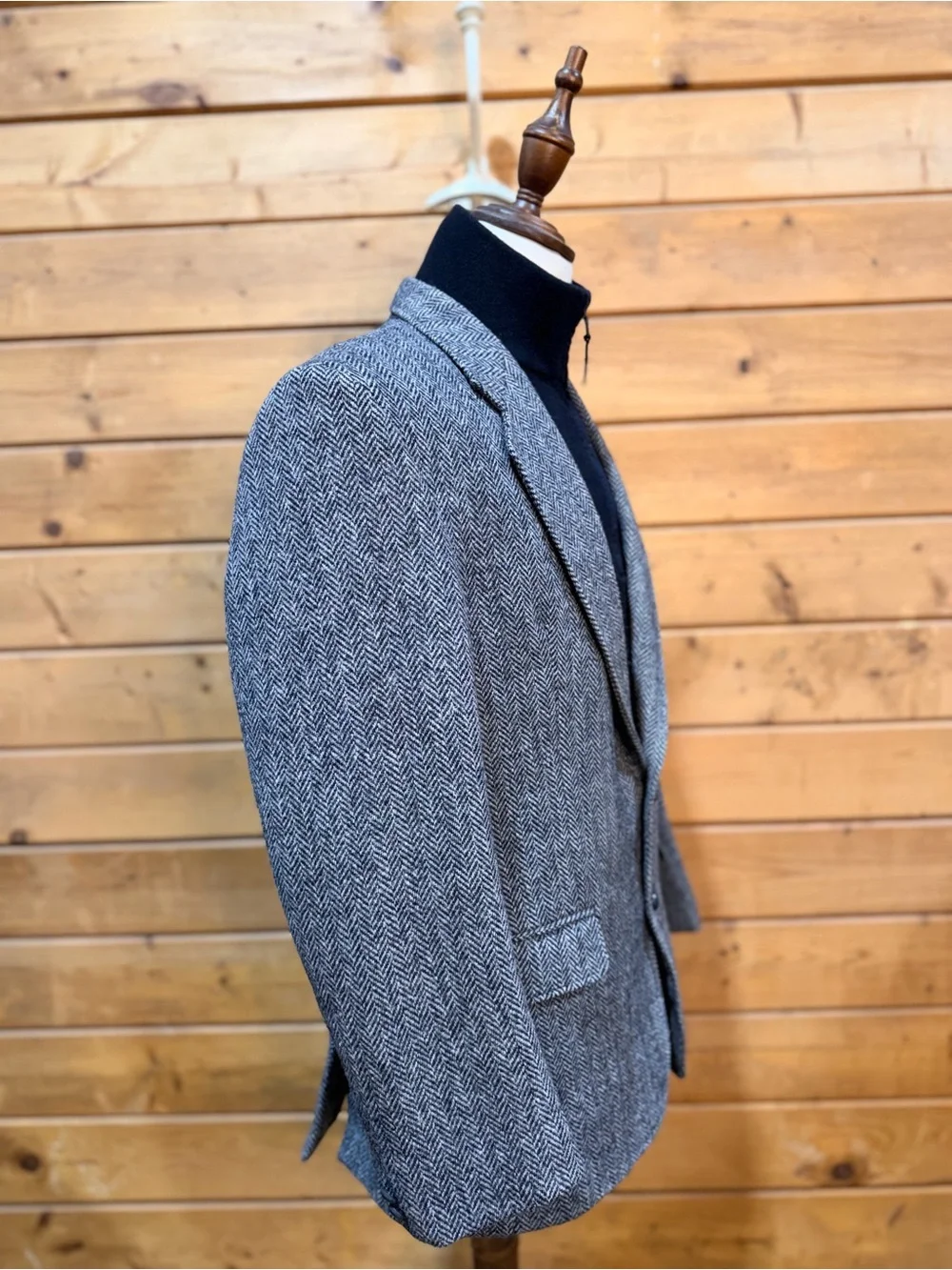 Vintage Pitlochry Harris Tweed Men’s 40 Herringbone Wool Blazer England